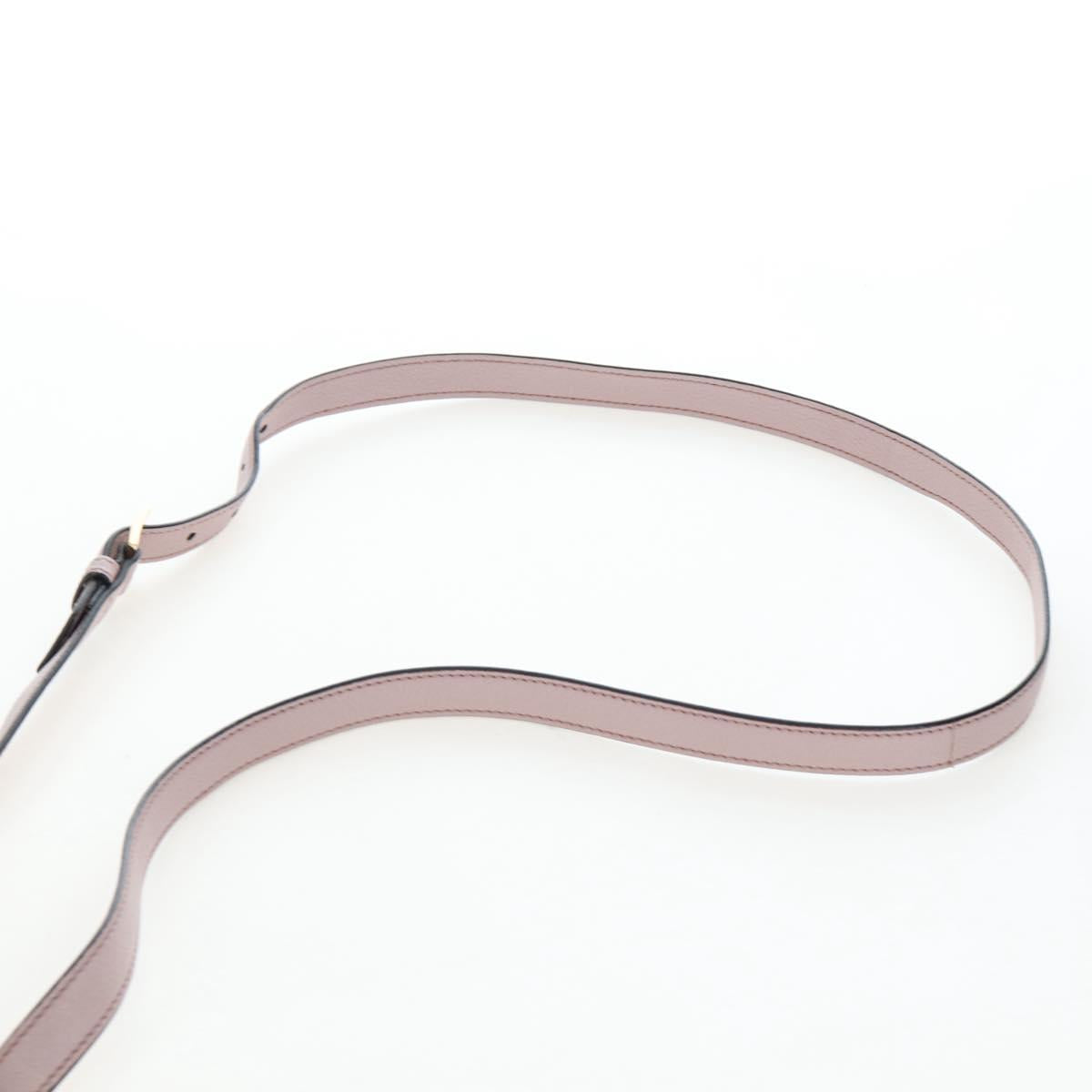Miu Miu Shoulder Bag Leather Pink Gold 5BH087 Auth 207201M