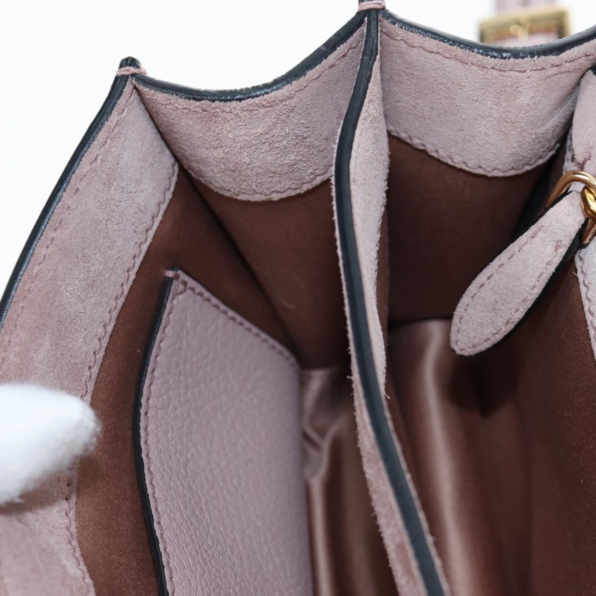 Miu Miu Shoulder Bag Leather Pink Gold 5BH087 Auth 207201M