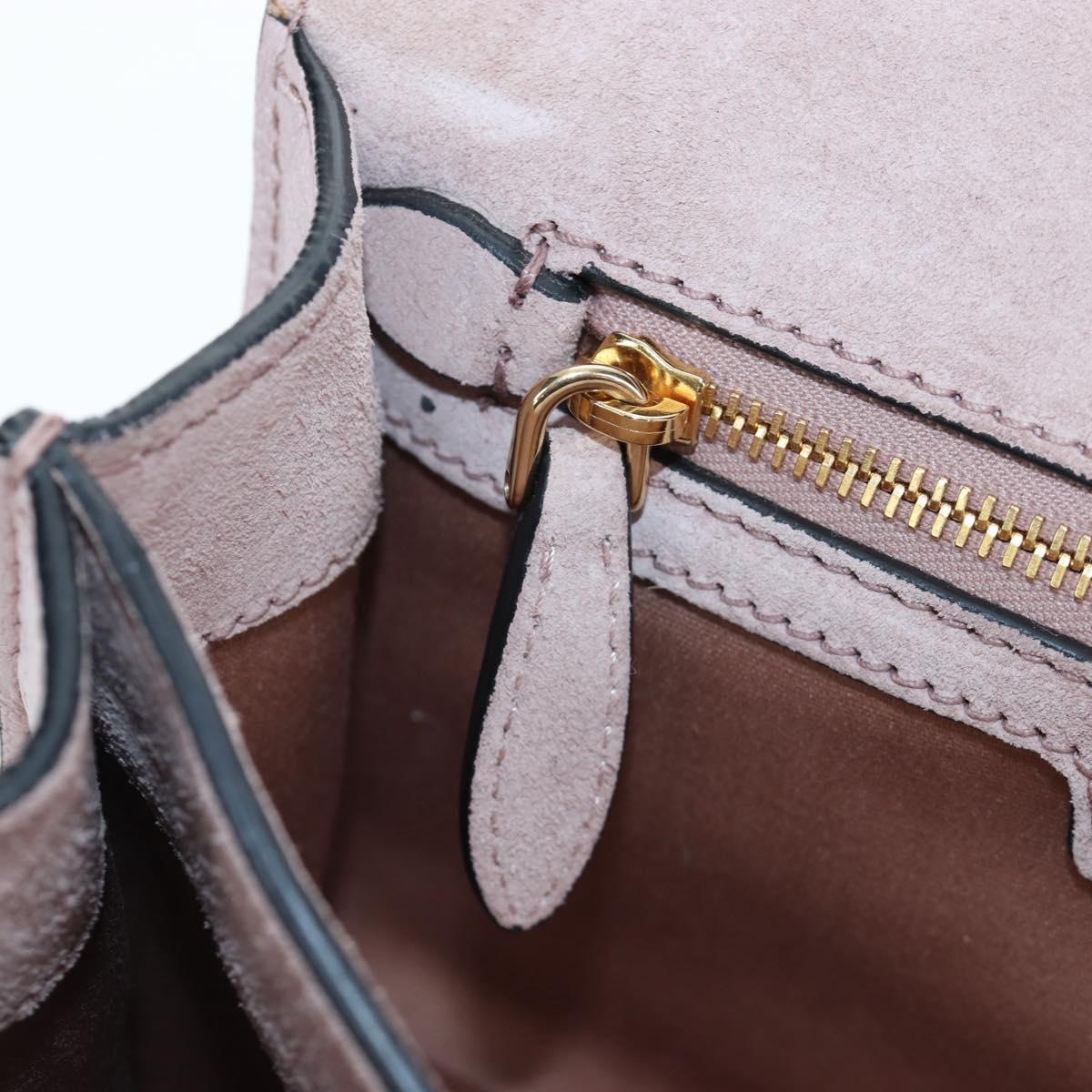 Miu Miu Shoulder Bag Leather Pink Gold 5BH087 Auth 207201M