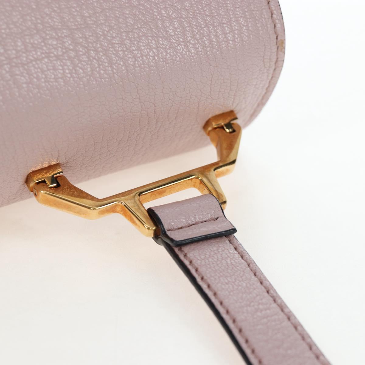 Miu Miu Shoulder Bag Leather Pink Gold 5BH087 Auth 207201M