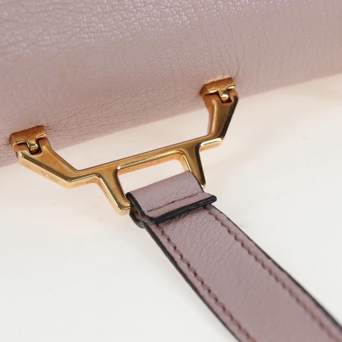Miu Miu Shoulder Bag Leather Pink Gold 5BH087 Auth 207201M