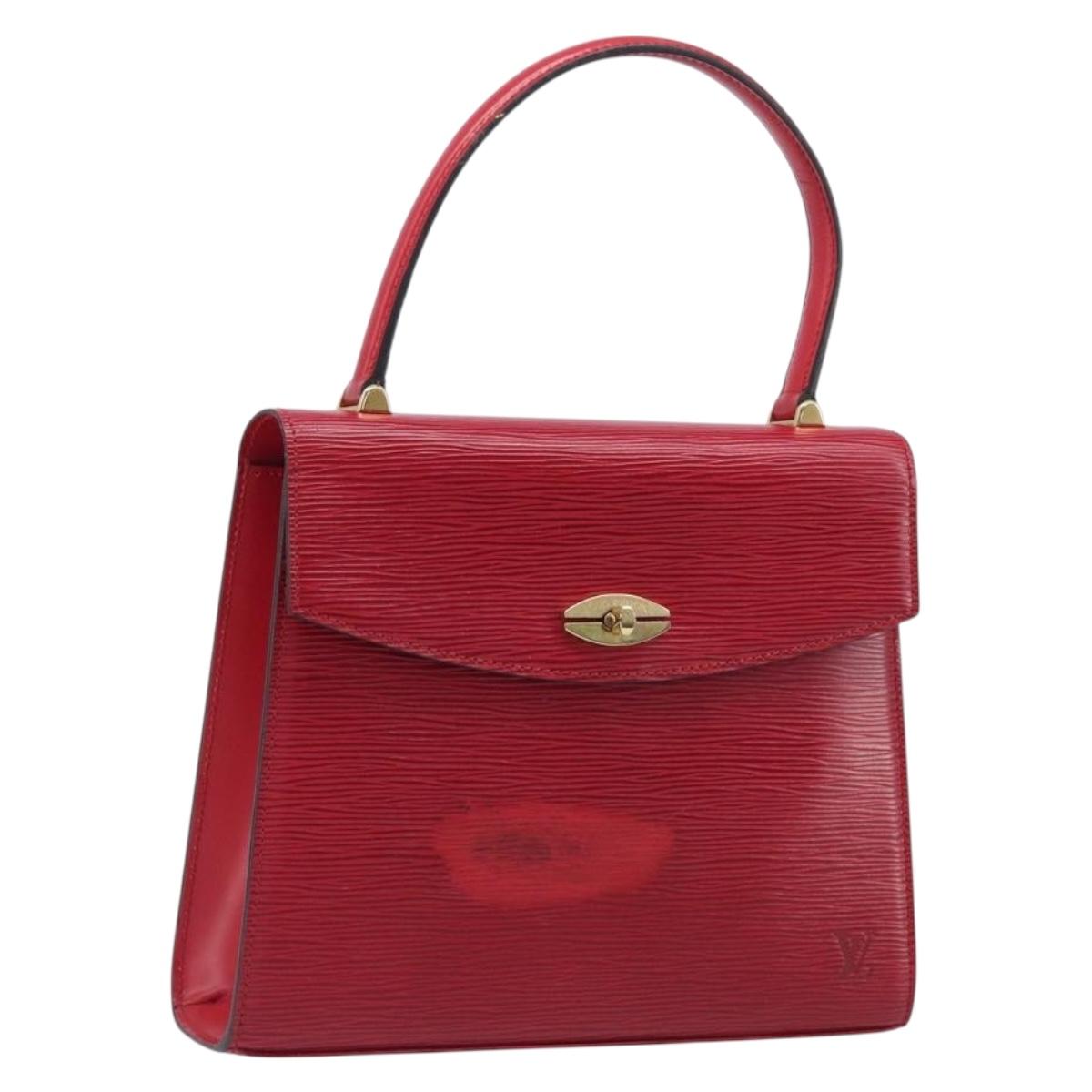 LOUIS VUITTON Epi Malesherbes Hand Bag Red M52377 LV Auth 207203