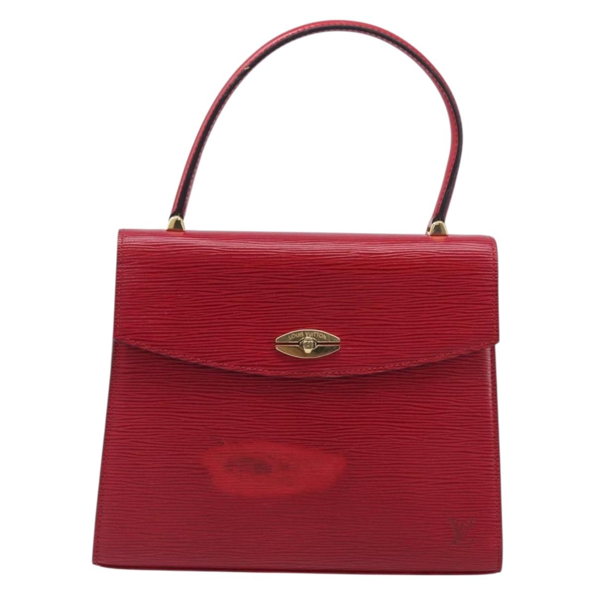LOUIS VUITTON Epi Malesherbes Hand Bag Red M52377 LV Auth 207203