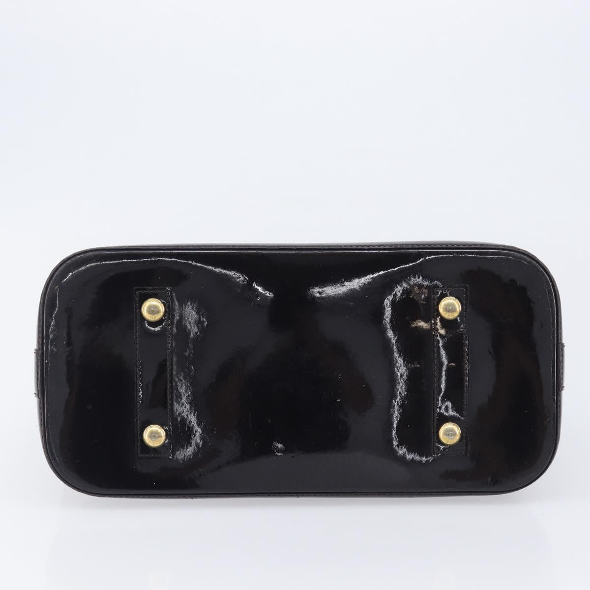 LOUIS VUITTON Monogram Vernis Alma GM Hand Bag Amarante M93595 LV Auth 207207