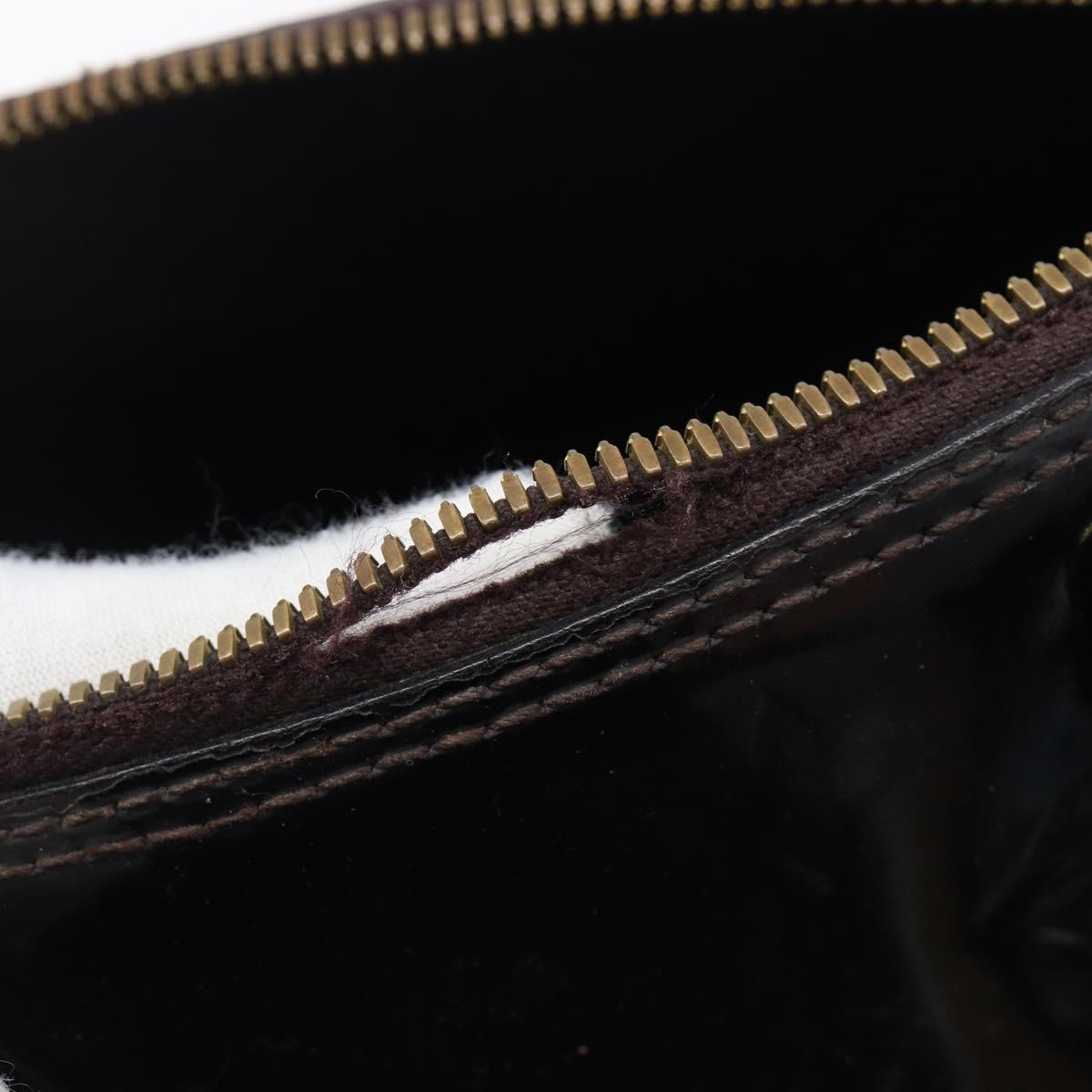 LOUIS VUITTON Monogram Vernis Alma GM Hand Bag Amarante M93595 LV Auth 207207