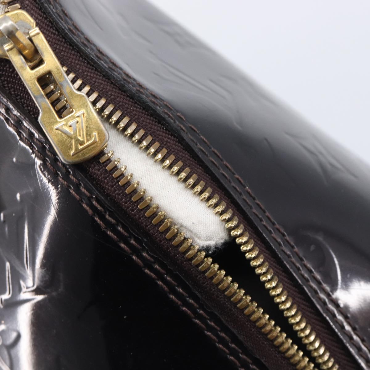 LOUIS VUITTON Monogram Vernis Alma GM Hand Bag Amarante M93595 LV Auth 207207