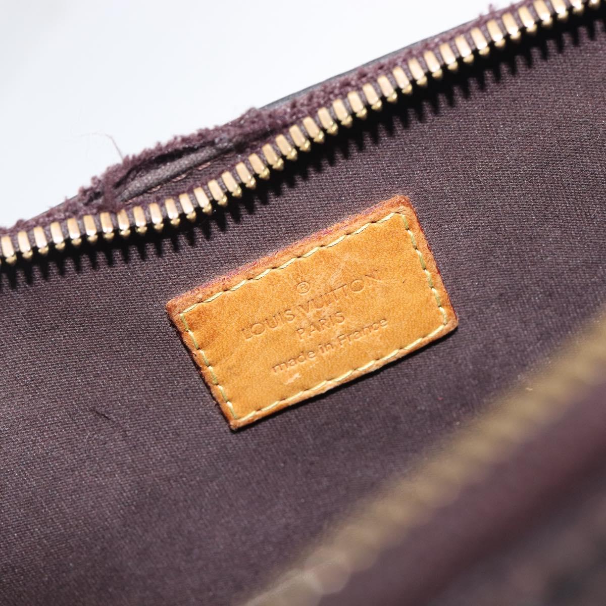 LOUIS VUITTON Monogram Vernis Alma GM Hand Bag Amarante M93595 LV Auth 207207