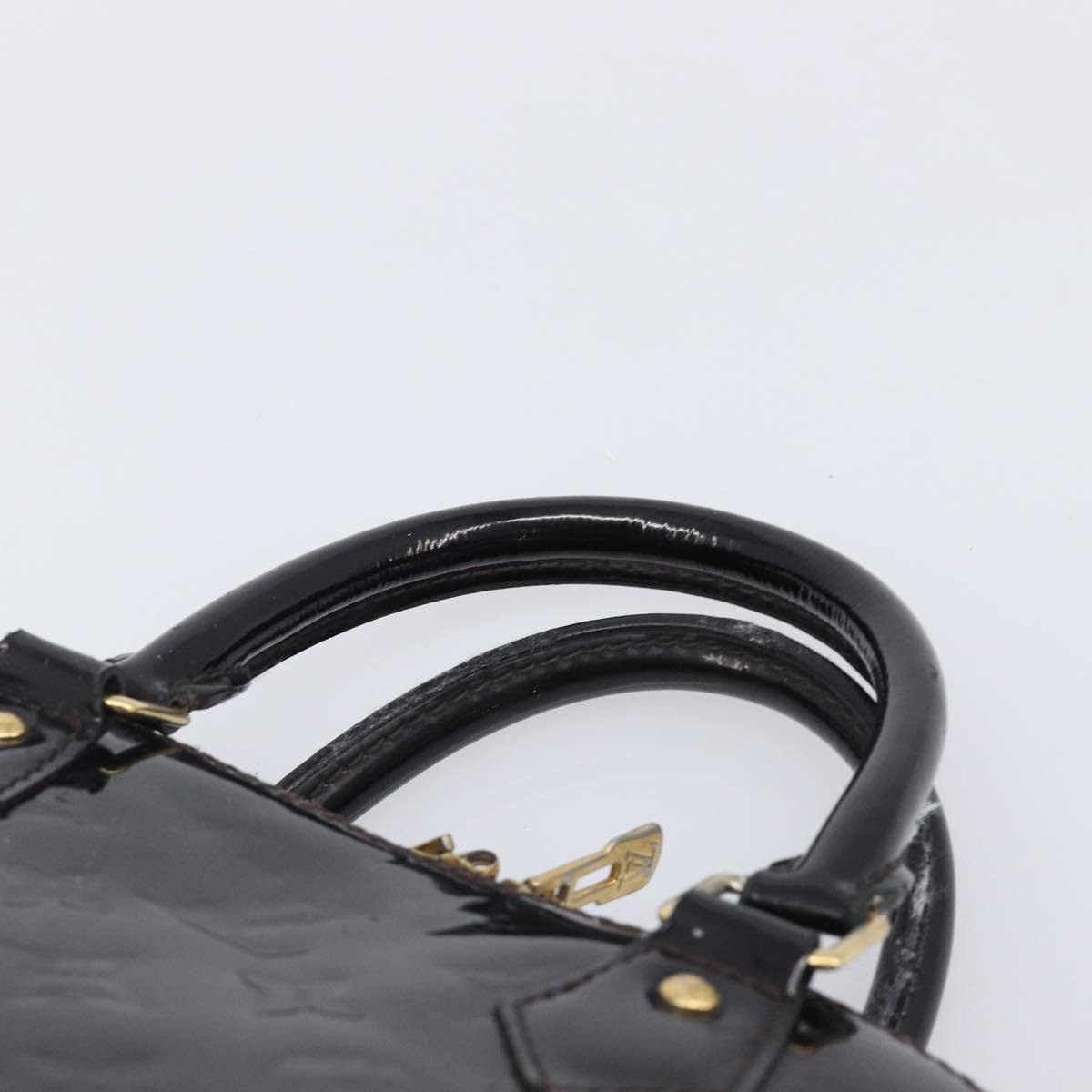 LOUIS VUITTON Monogram Vernis Alma GM Hand Bag Amarante M93595 LV Auth 207207