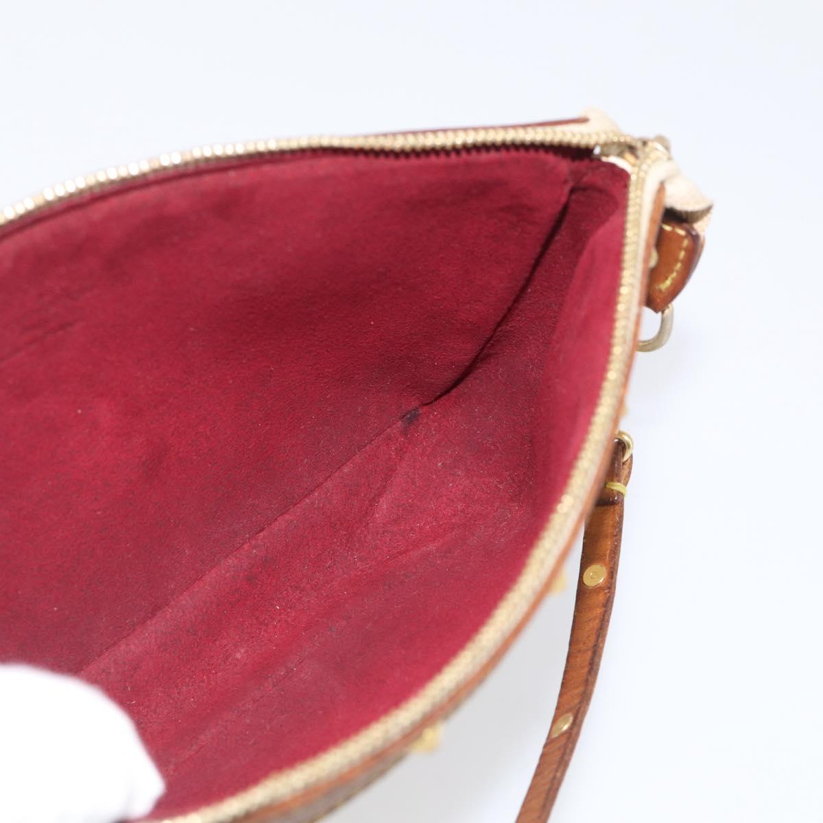 LOUIS VUITTON Monogram Multicolor Pochette Accessoires White M92649 Auth 207223