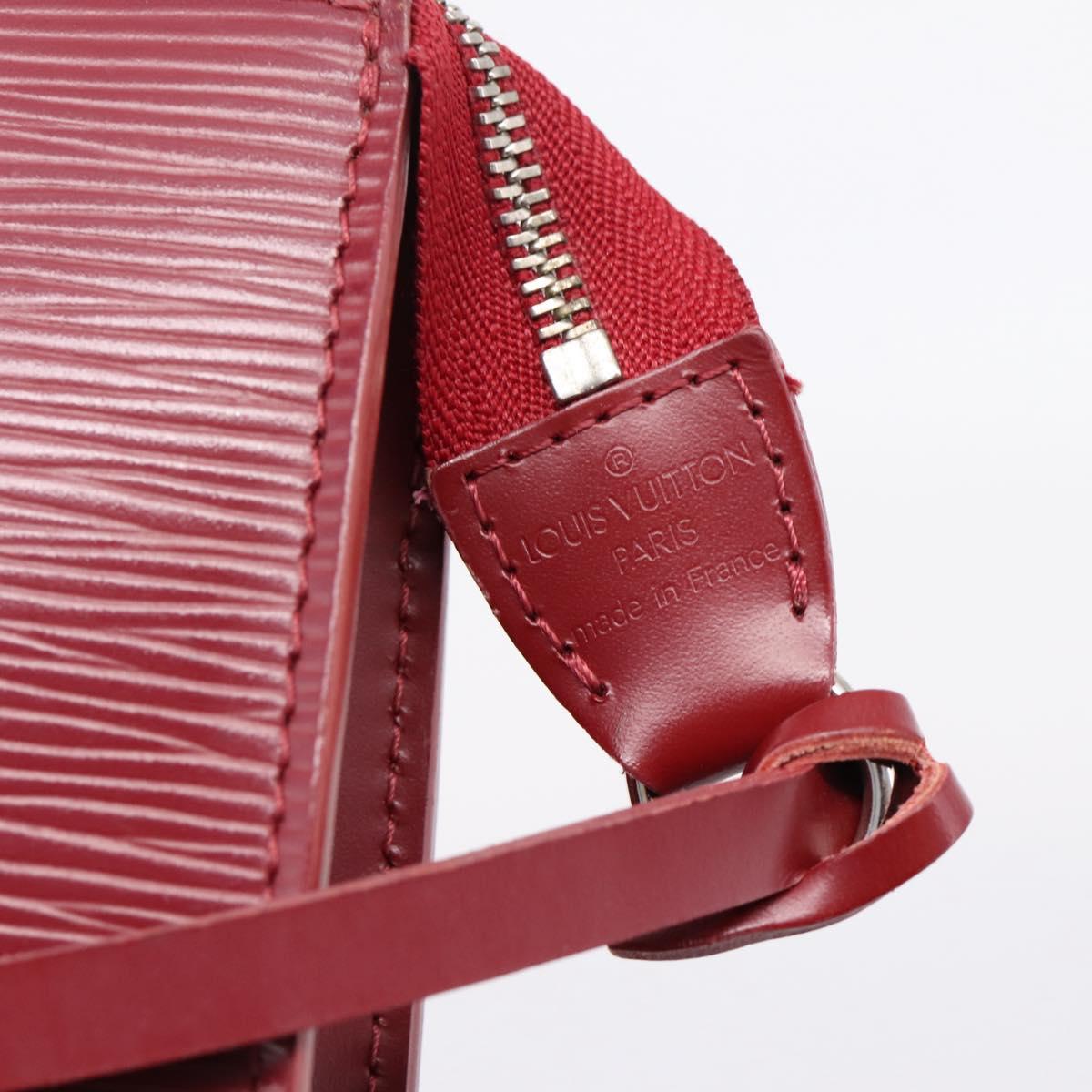 LOUIS VUITTON Epi Pochette Accessoires Accessory Wine Red M5298M Auth 207241A
