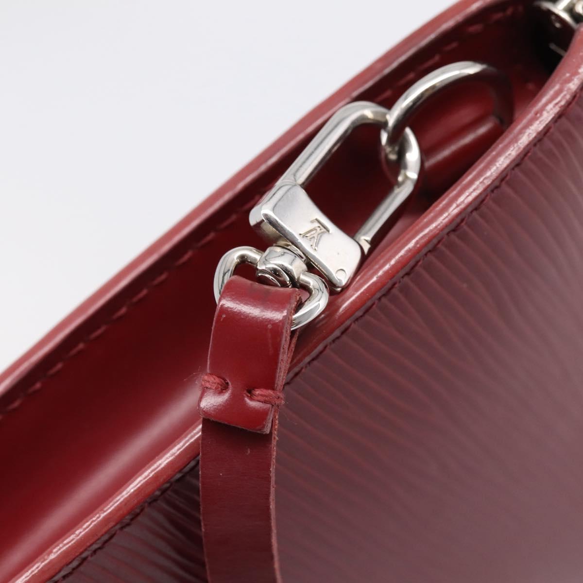 LOUIS VUITTON Epi Pochette Accessoires Accessory Wine Red M5298M Auth 207241A