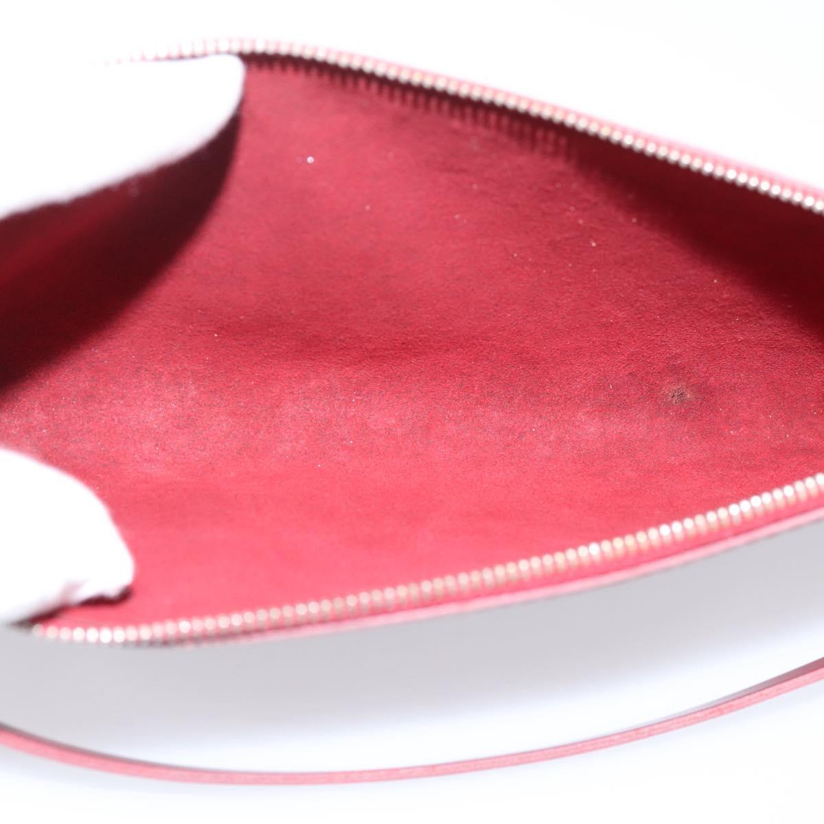 LOUIS VUITTON Epi Pochette Accessoires Accessory Wine Red M5298M Auth 207241A
