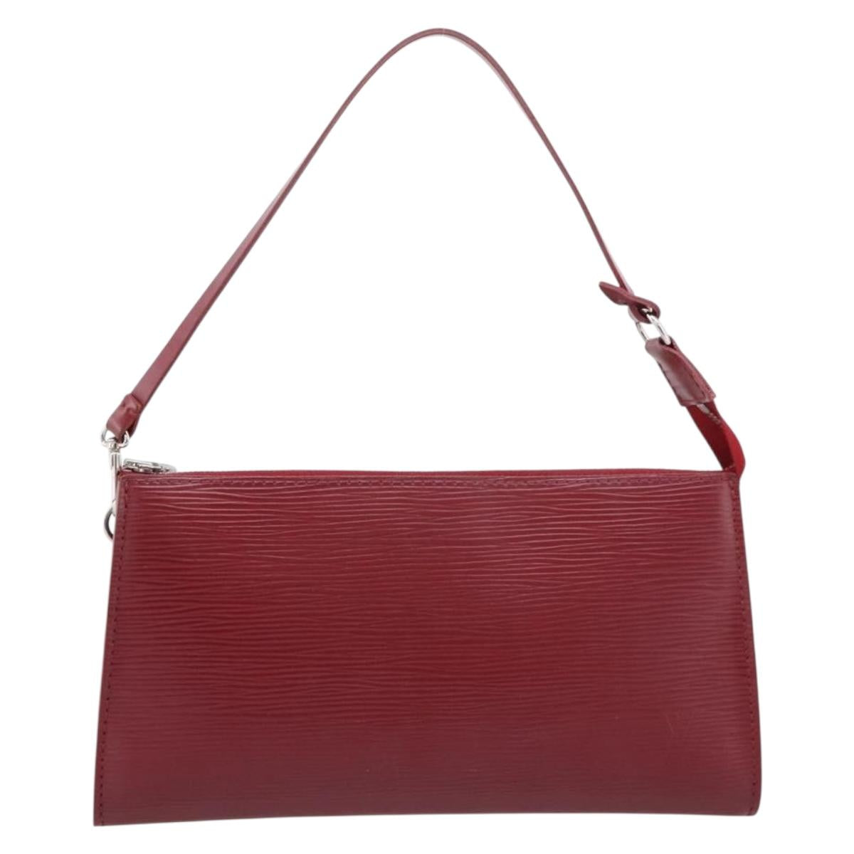 LOUIS VUITTON Epi Pochette Accessoires Accessory Wine Red M5298M Auth 207241A