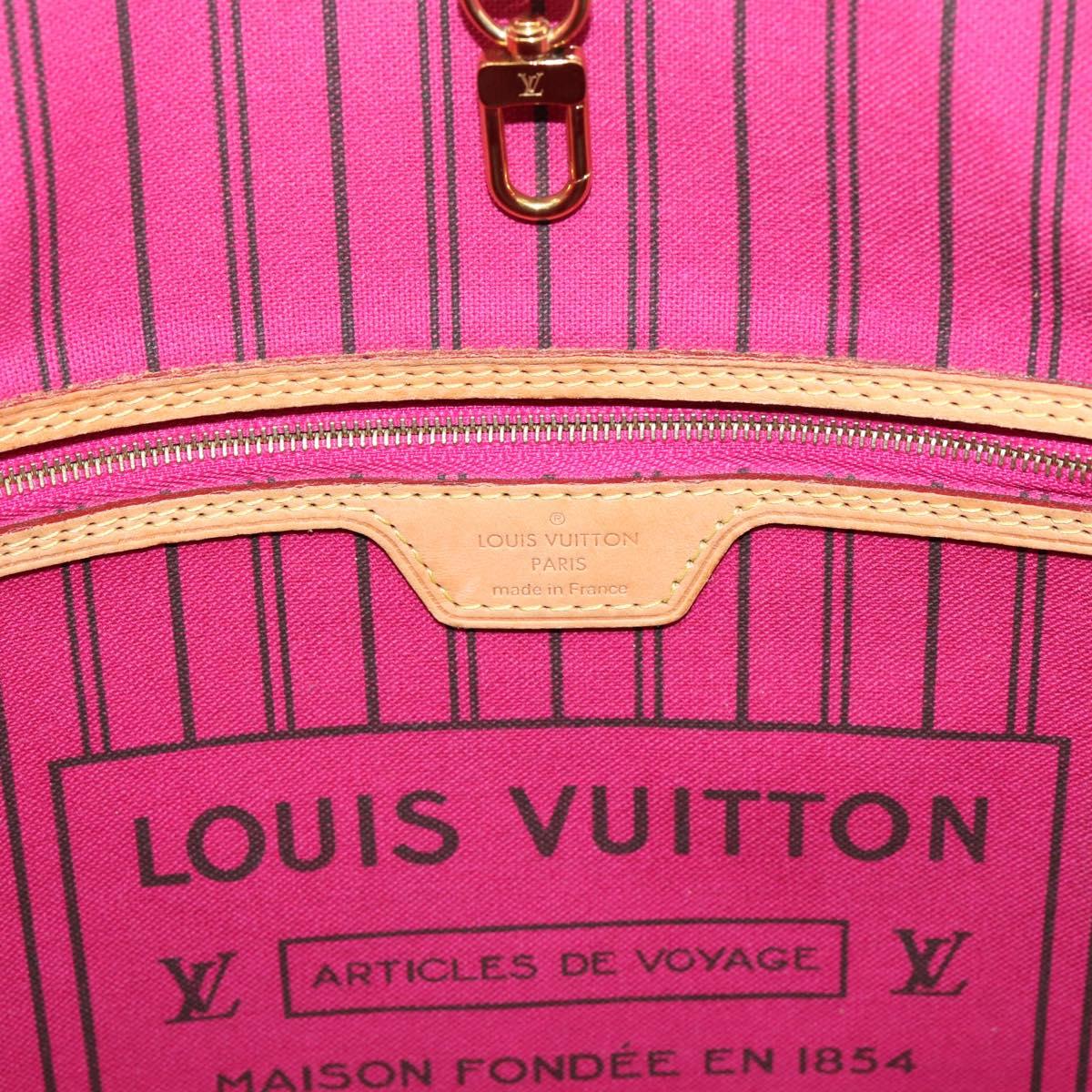 LOUIS VUITTON Monogram Neverfull MM Tote Bag M40156 LV Auth 207259V