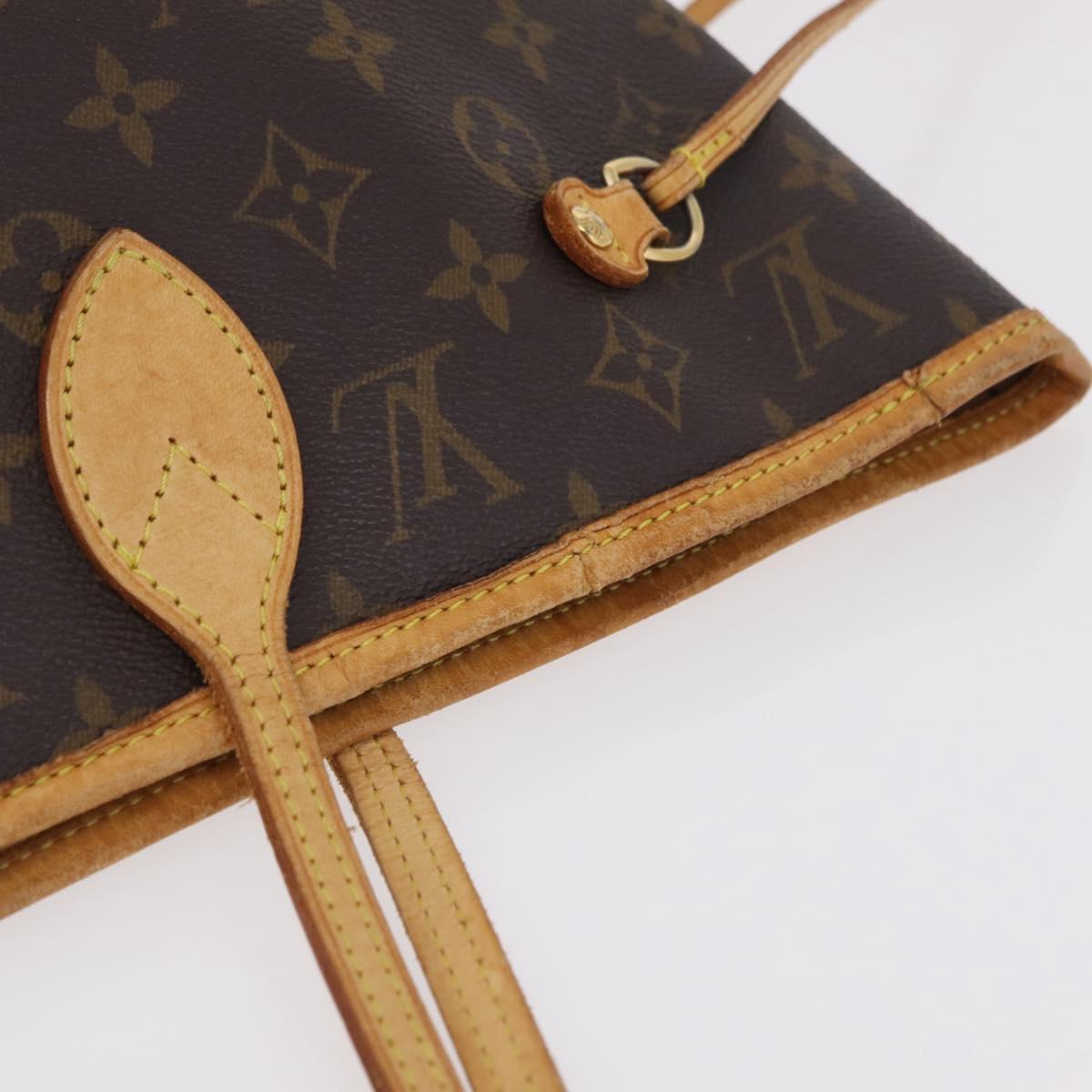 LOUIS VUITTON Monogram Neverfull MM Tote Bag M40156 LV Auth 207260