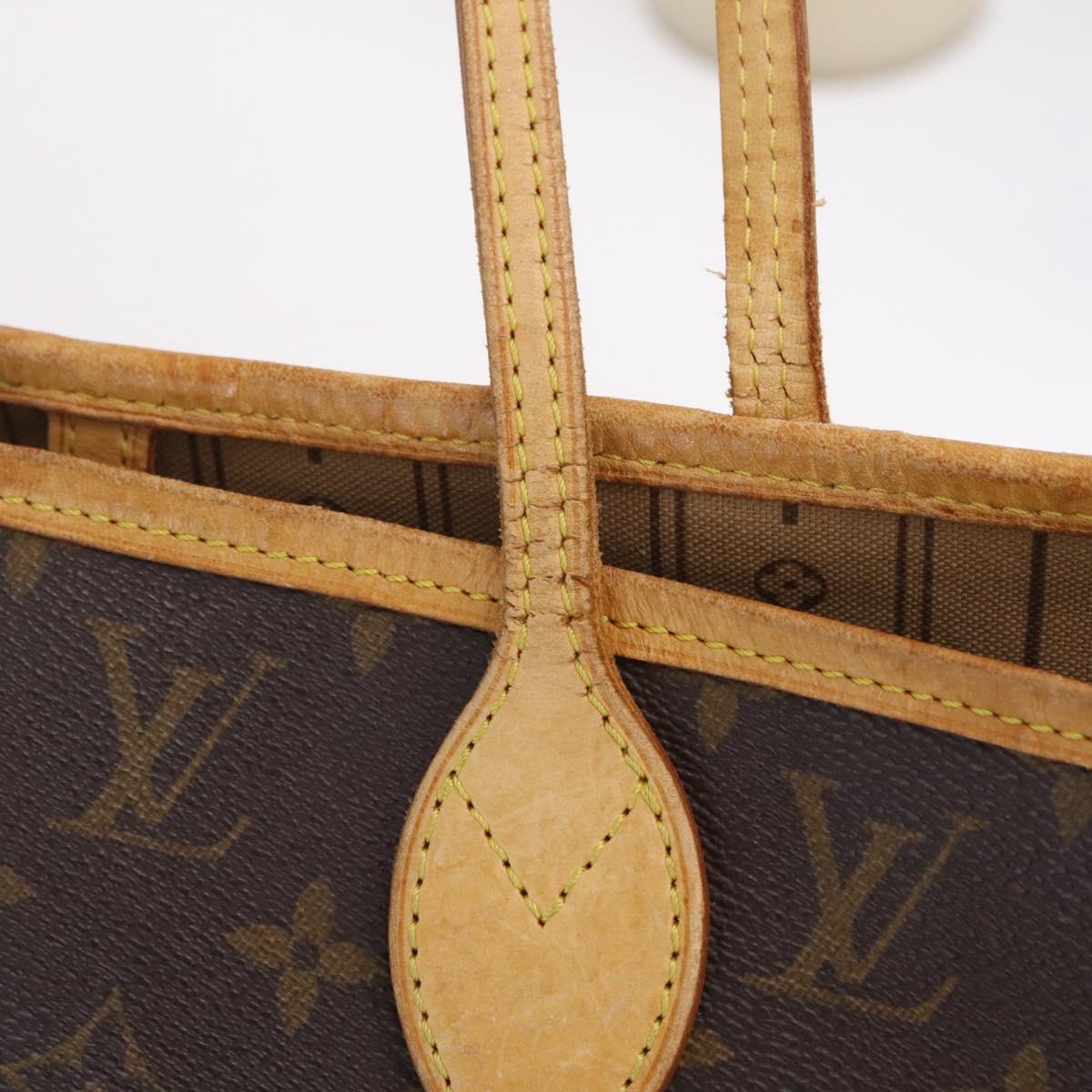 LOUIS VUITTON Monogram Neverfull MM Tote Bag M40156 LV Auth 207260