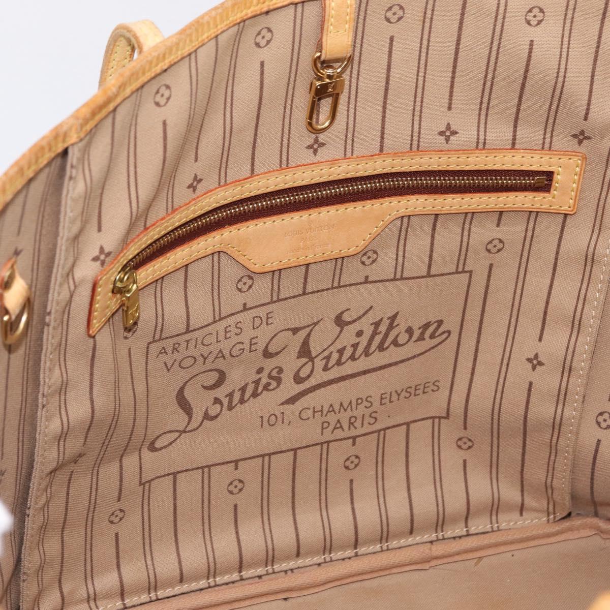 LOUIS VUITTON Monogram Neverfull MM Tote Bag M40156 LV Auth 207260