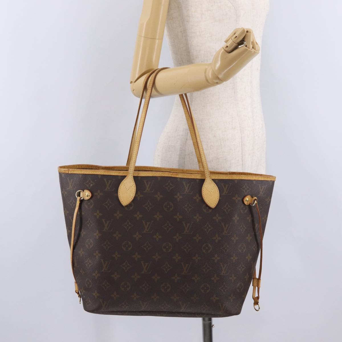 LOUIS VUITTON Monogram Neverfull MM Tote Bag M40156 LV Auth 207260