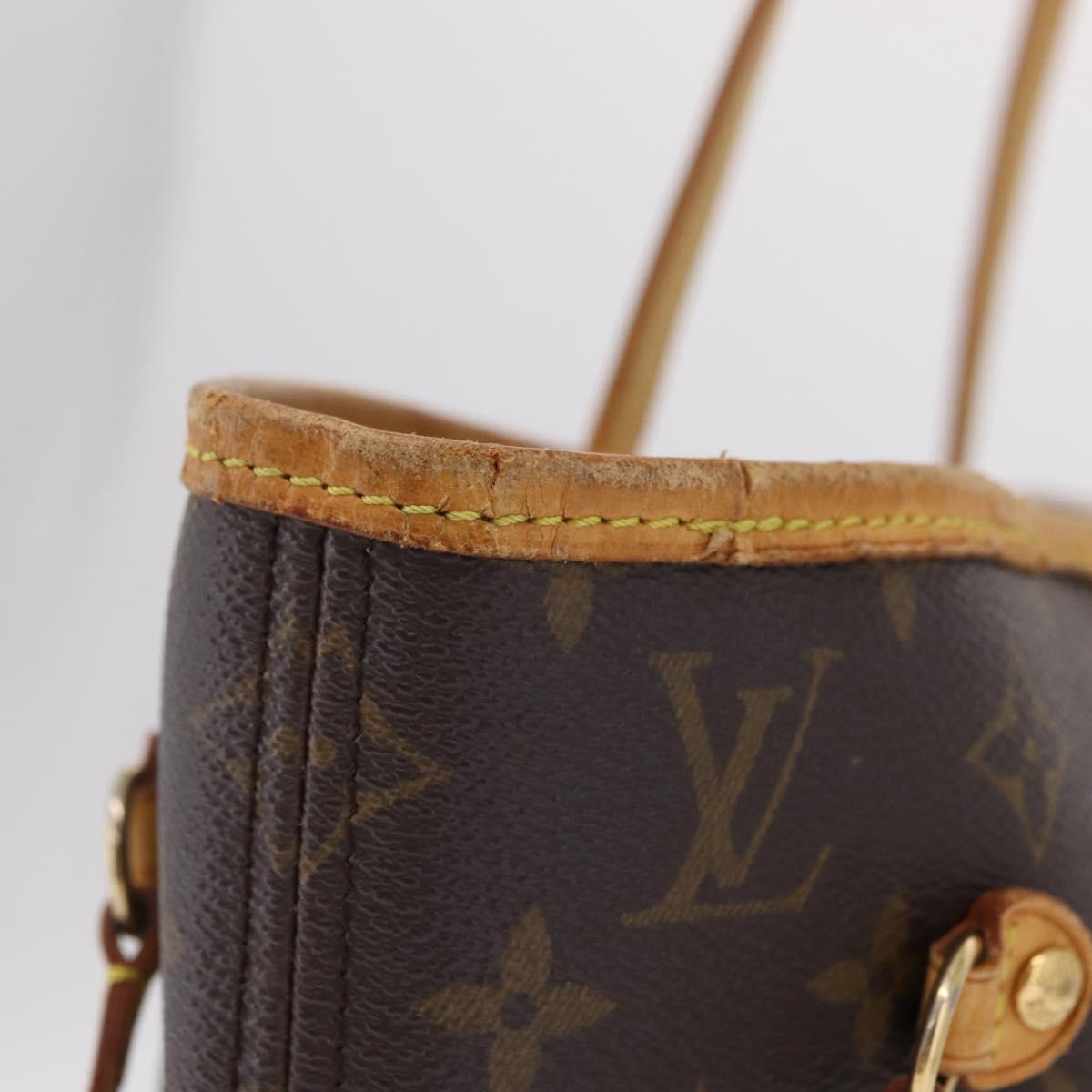 LOUIS VUITTON Monogram Neverfull MM Tote Bag M40156 LV Auth 207260
