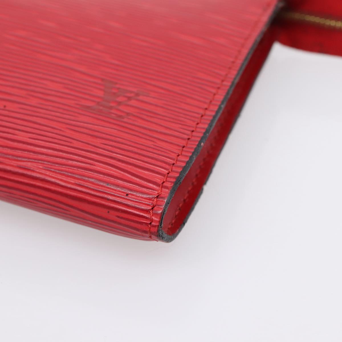 LOUIS VUITTON Epi Pochette Accessoires Accessory Pouch Red M52987 LV Auth 207264