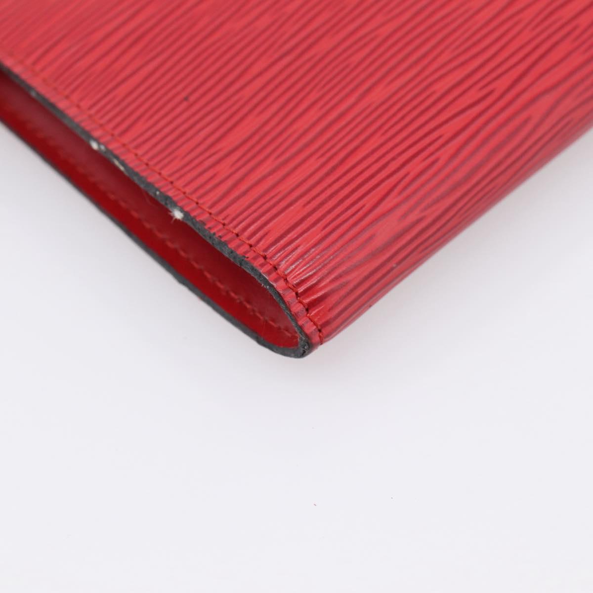 LOUIS VUITTON Epi Pochette Accessoires Accessory Pouch Red M52987 LV Auth 207264