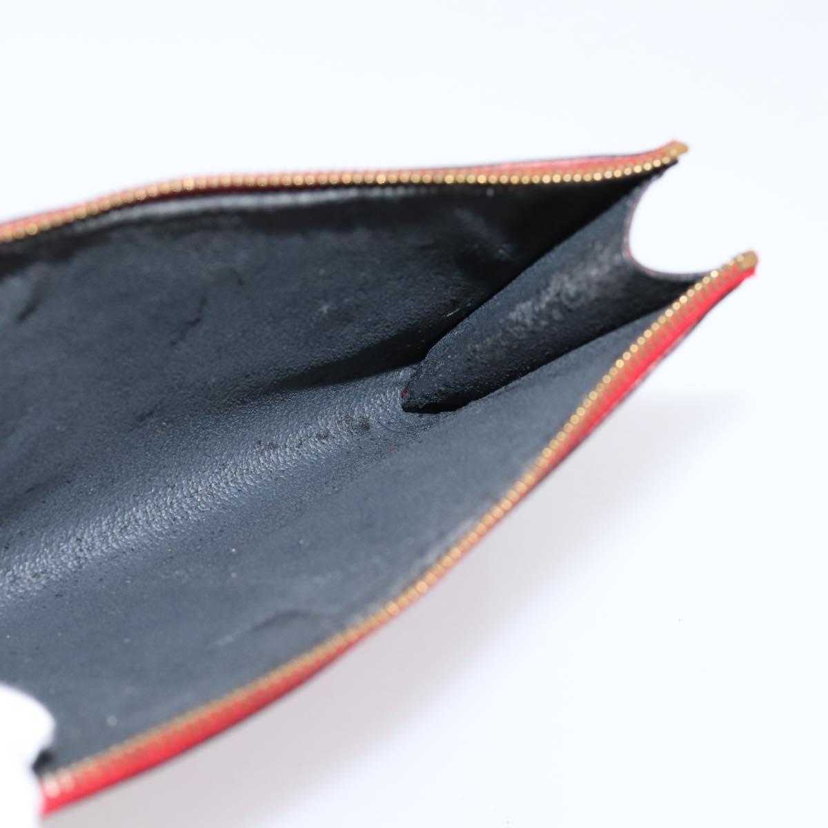 LOUIS VUITTON Epi Pochette Accessoires Accessory Pouch Red M52987 LV Auth 207264