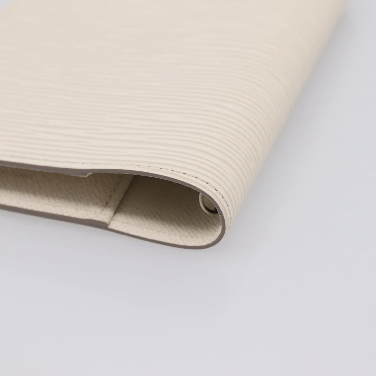 LOUIS VUITTON Epi Agenda PM Day Planner Cover White R2005J LV Auth 207266A