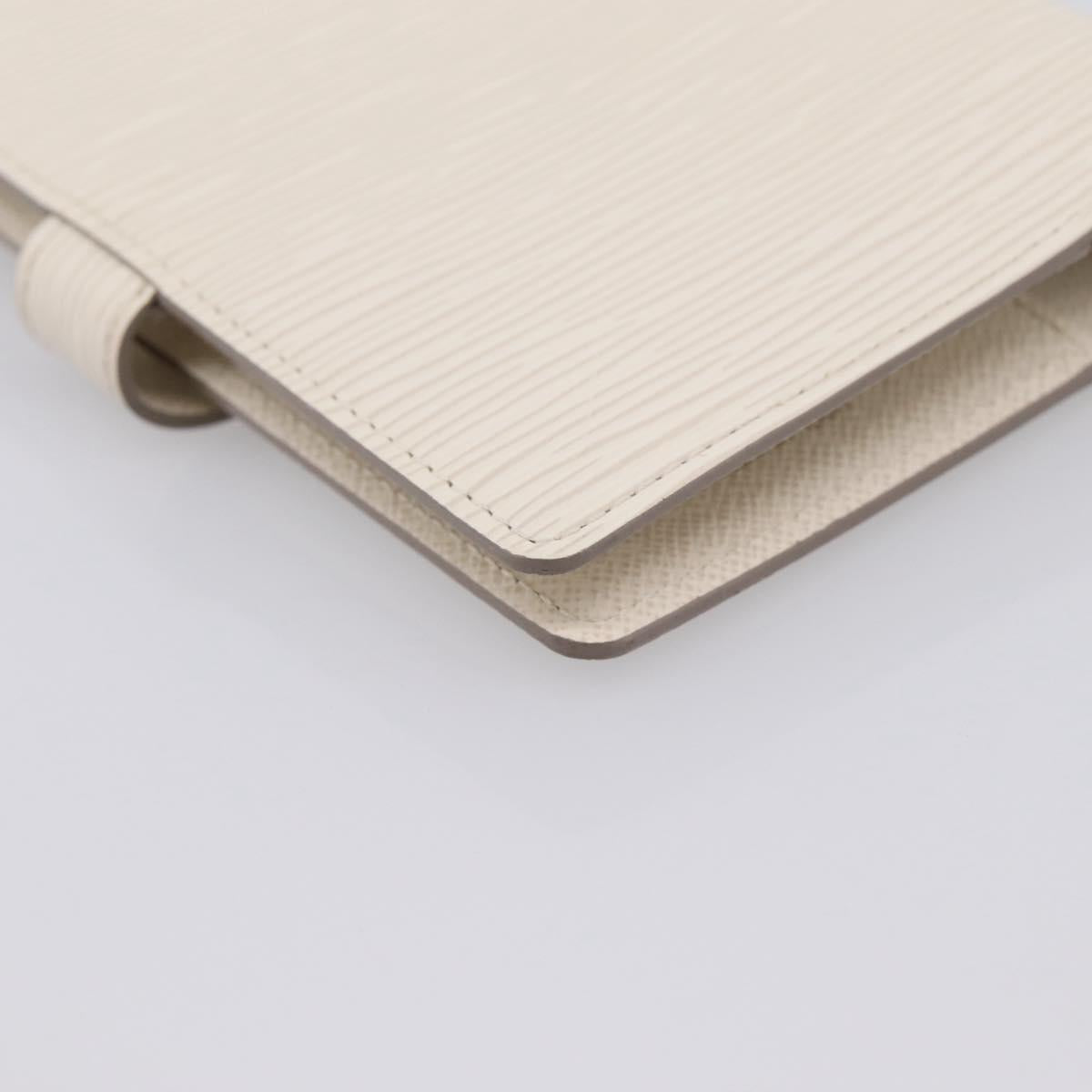 LOUIS VUITTON Epi Agenda PM Day Planner Cover White R2005J LV Auth 207266A