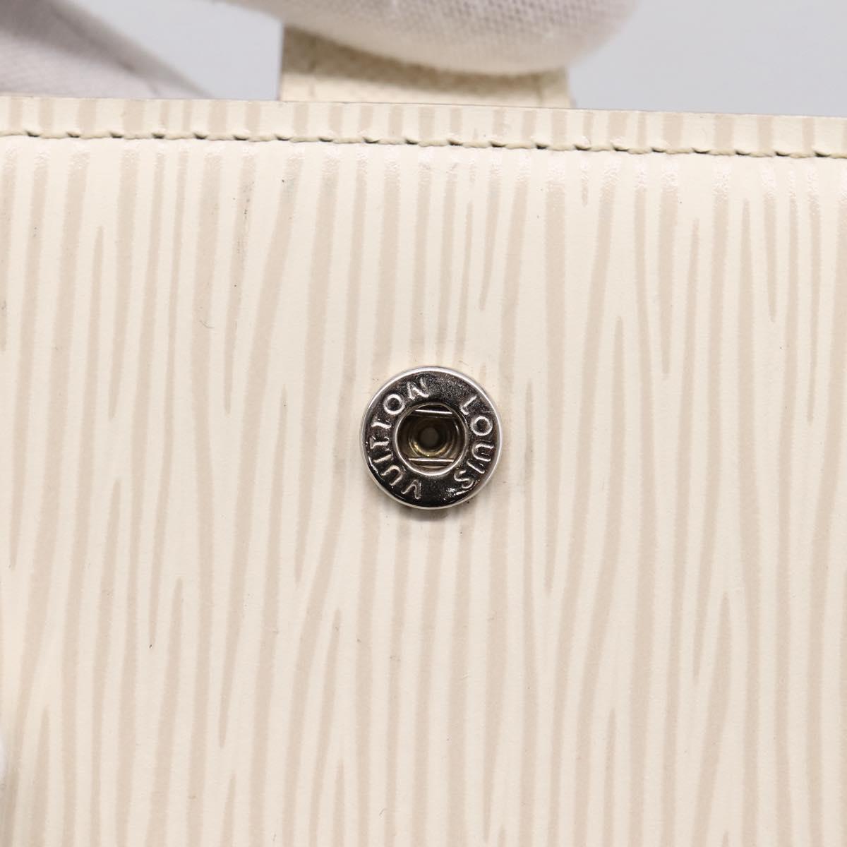 LOUIS VUITTON Epi Agenda PM Day Planner Cover White R2005J LV Auth 207266A