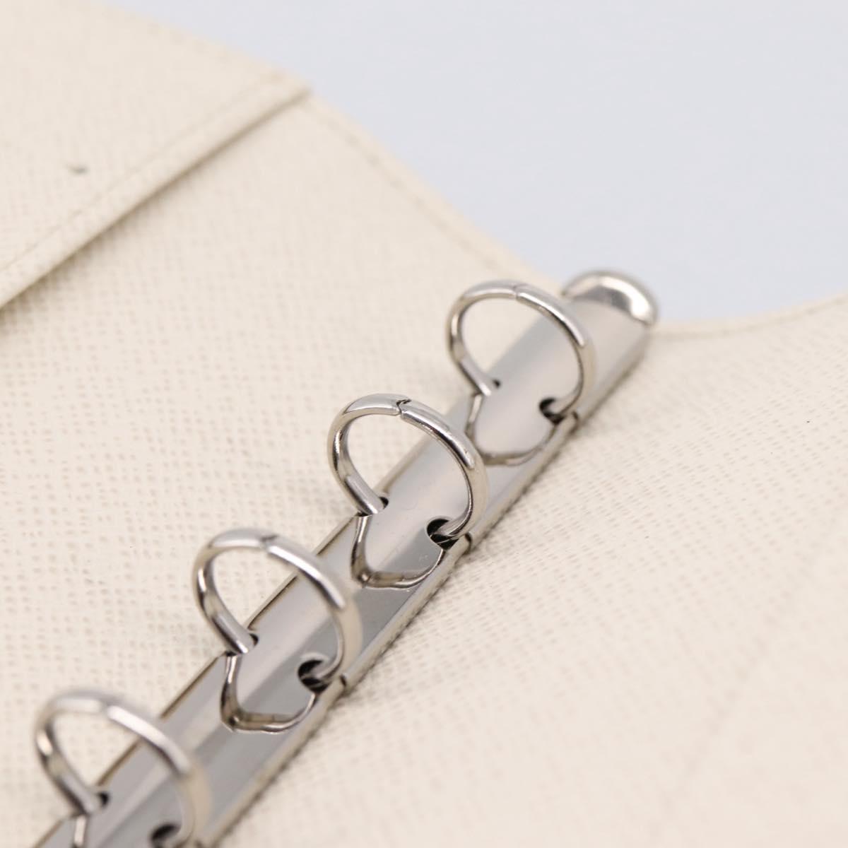 LOUIS VUITTON Epi Agenda PM Day Planner Cover White R2005J LV Auth 207266A
