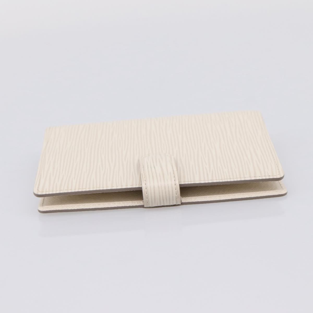 LOUIS VUITTON Epi Agenda PM Day Planner Cover White R2005J LV Auth 207266A