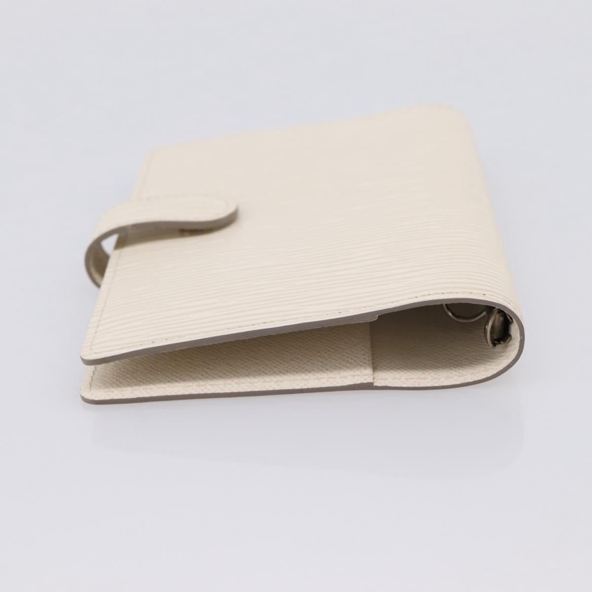 LOUIS VUITTON Epi Agenda PM Day Planner Cover White R2005J LV Auth 207266A
