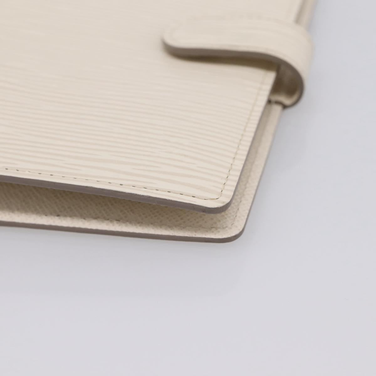 LOUIS VUITTON Epi Agenda PM Day Planner Cover White R2005J LV Auth 207266A