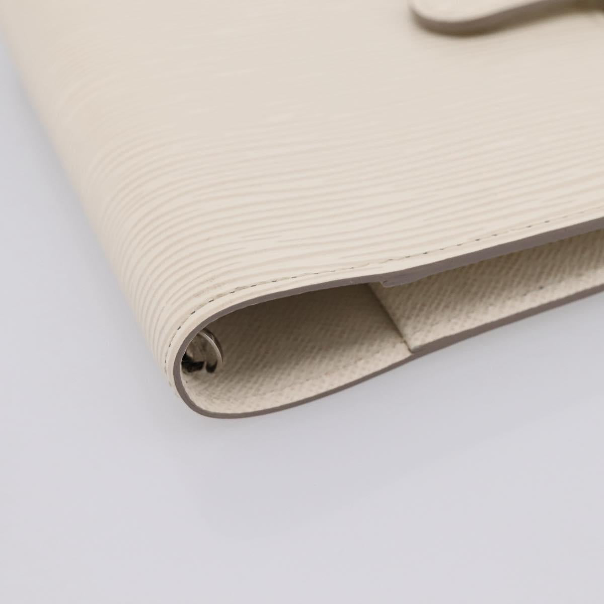 LOUIS VUITTON Epi Agenda PM Day Planner Cover White R2005J LV Auth 207266A