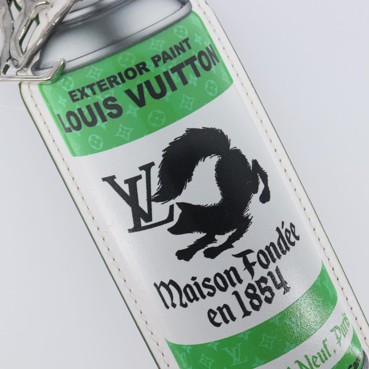 LOUIS VUITTON Monogram Porte Cles LV Painted Charm Leather MP3384 Auth 207273M