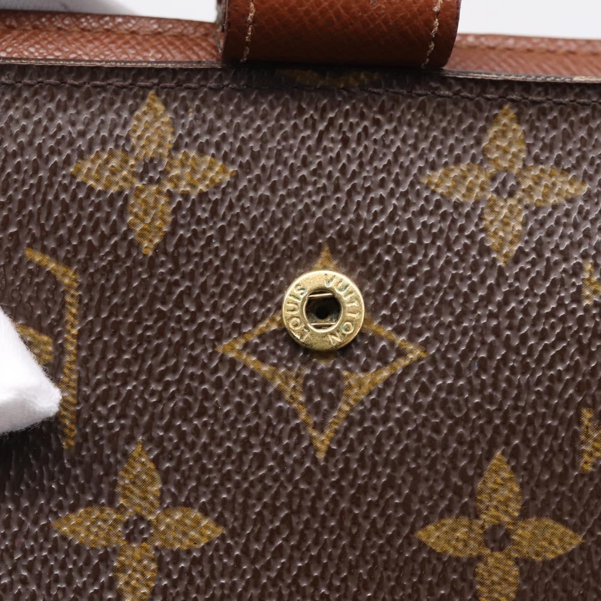 LOUIS VUITTON Monogram Agenda MM Day Planner Cover R20105 LV Auth 207278