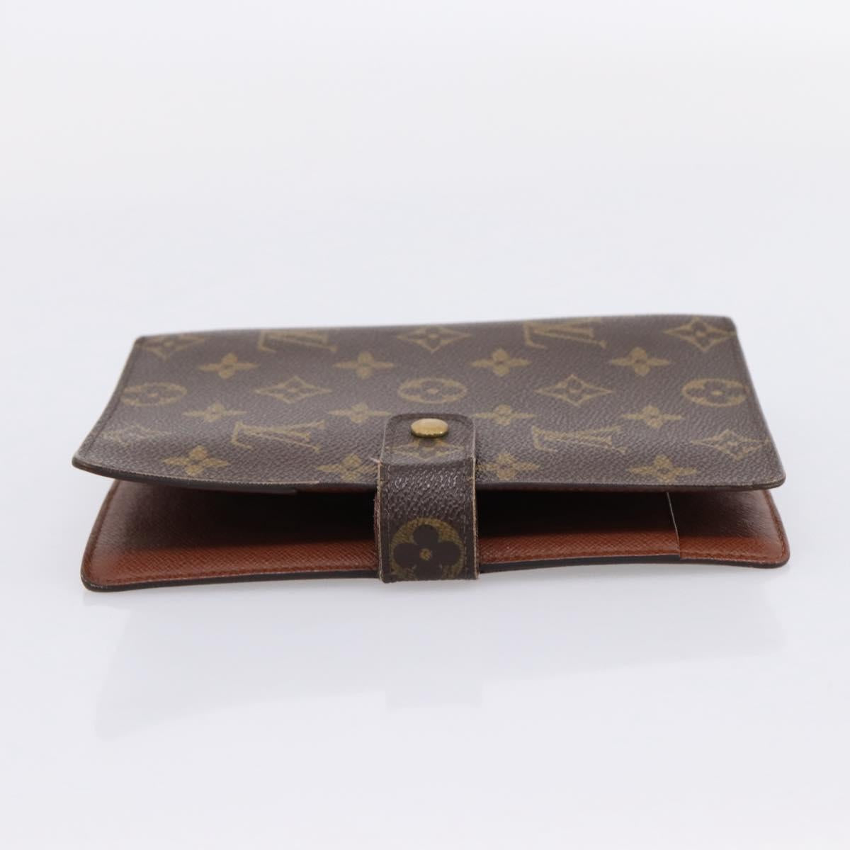 LOUIS VUITTON Monogram Agenda MM Day Planner Cover R20105 LV Auth 207278