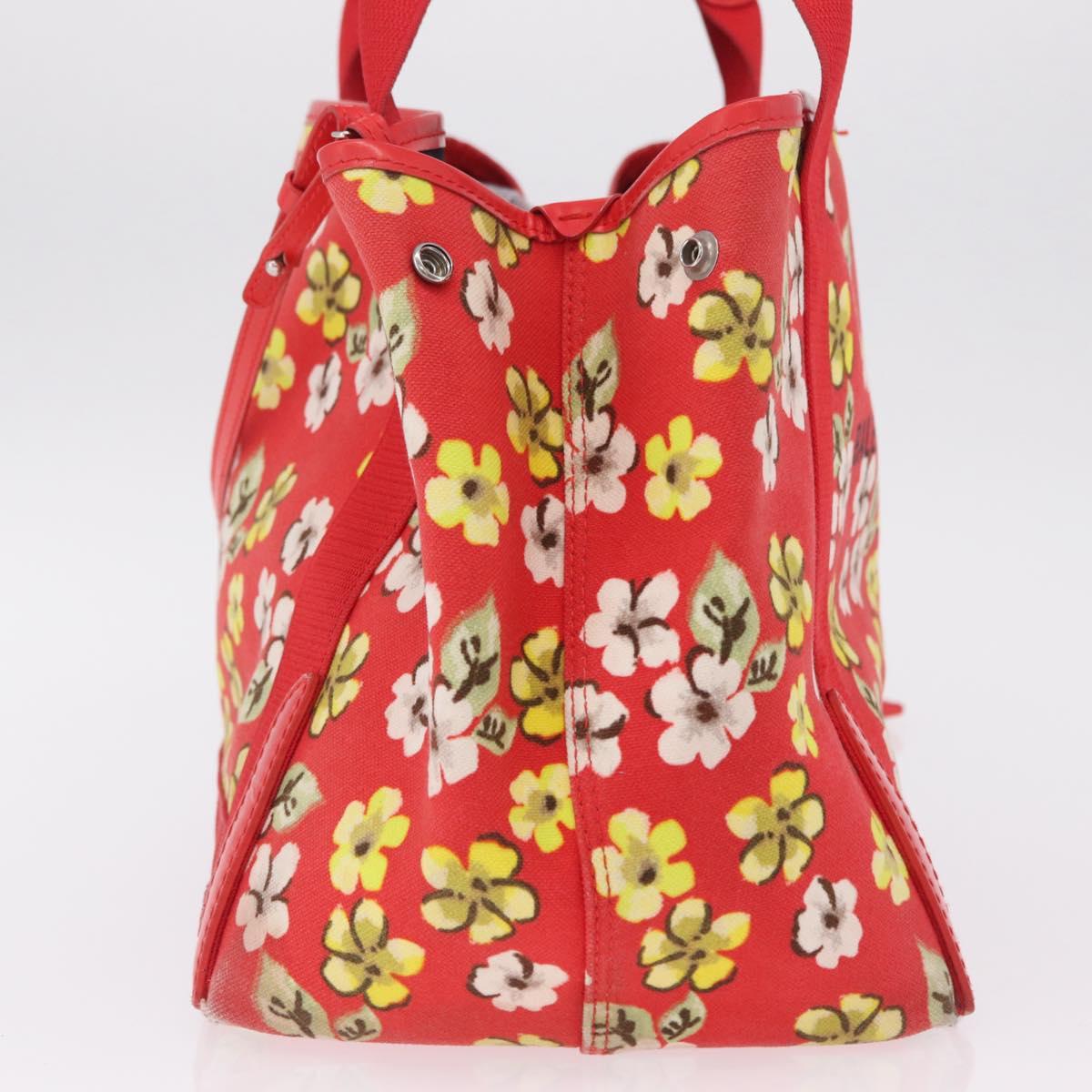 Balenciaga Navy Cabas S Tote Bag Canvas Red Silver 339933 Auth 207286A