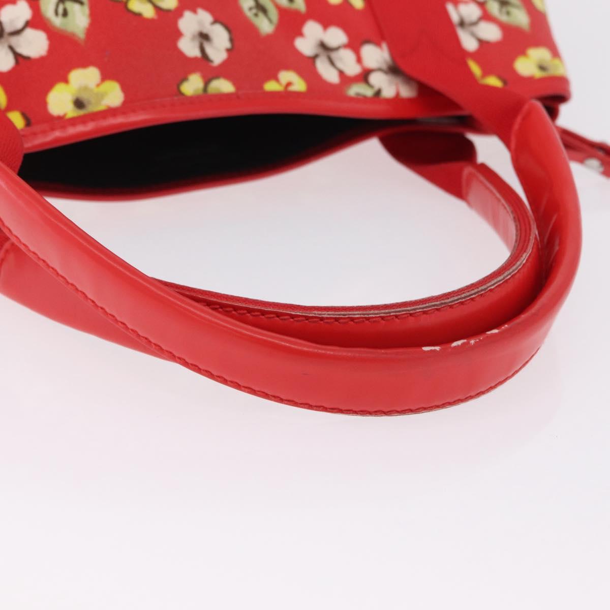 Balenciaga Navy Cabas S Tote Bag Canvas Red Silver 339933 Auth 207286A