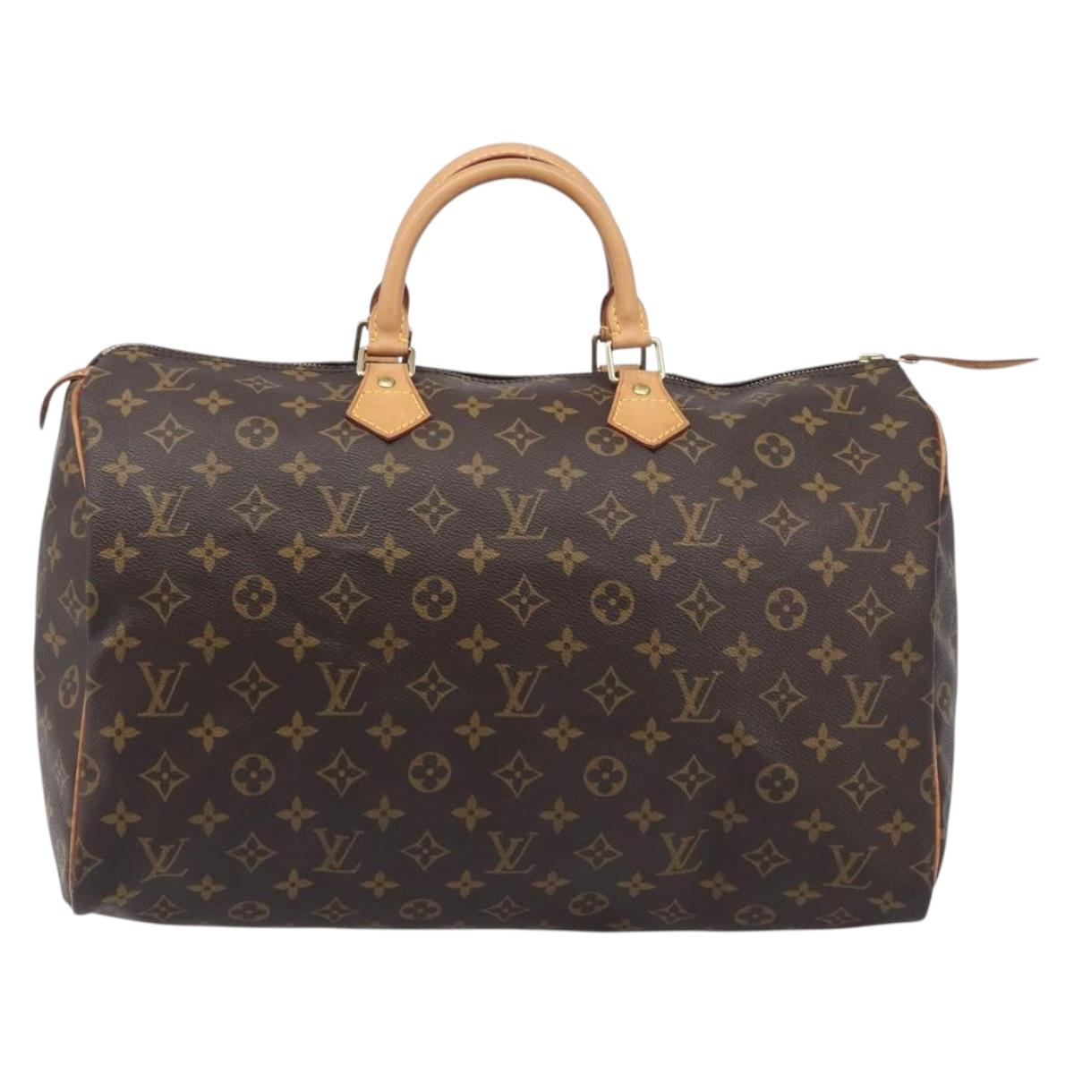 LOUIS VUITTON Monogram Speedy 40 Hand Bag M41522 LV Auth 207318V