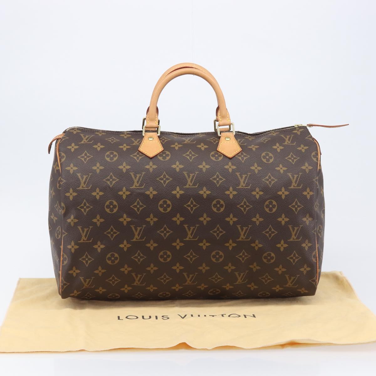 LOUIS VUITTON Monogram Speedy 40 Hand Bag M41522 LV Auth 207318V