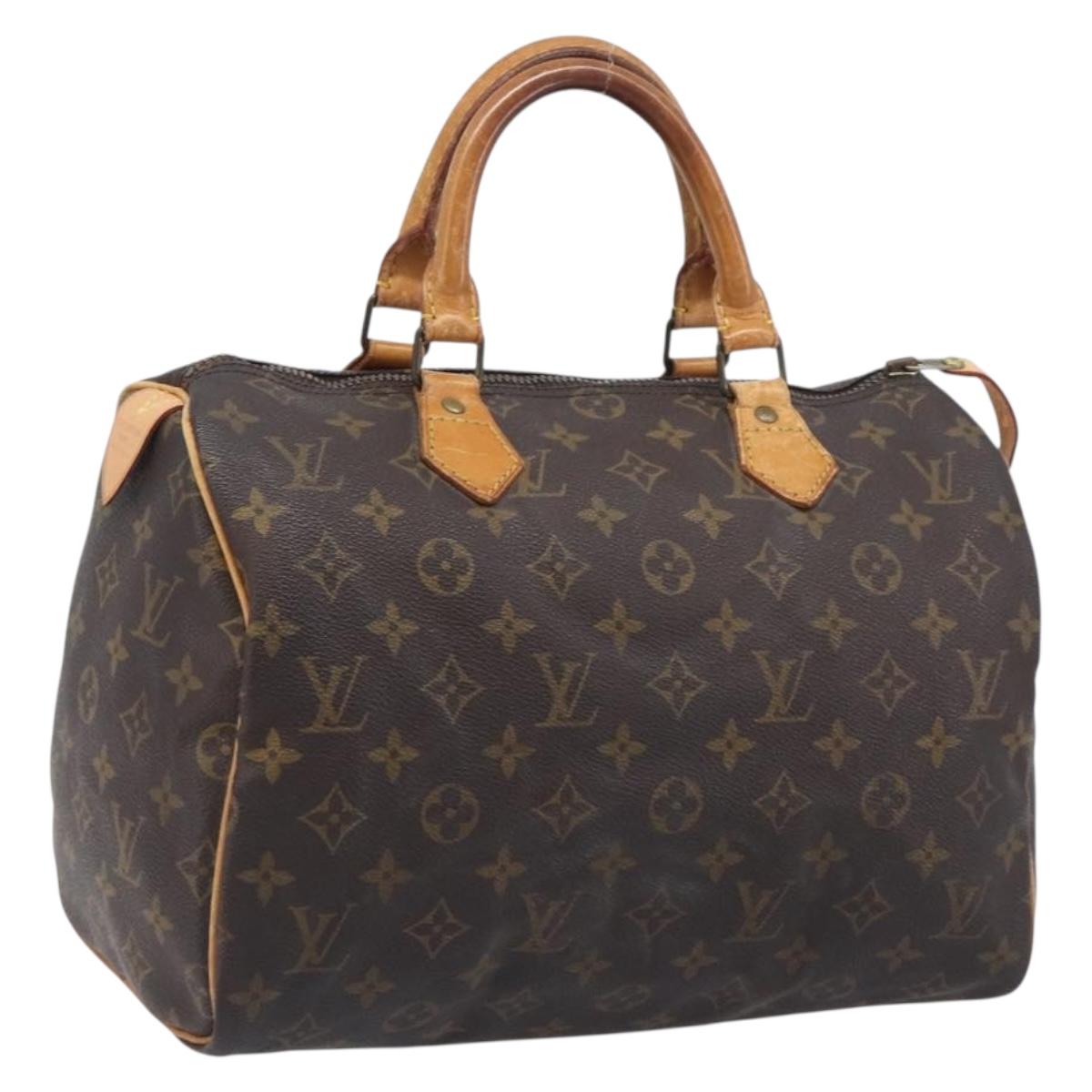 LOUIS VUITTON Monogram Speedy 30 Hand Bag M41526 LV Auth 207320