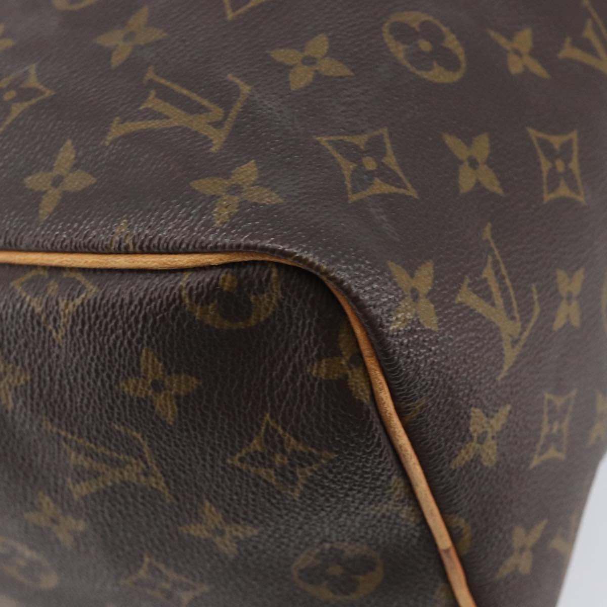 LOUIS VUITTON Monogram Speedy 30 Hand Bag M41526 LV Auth 207320