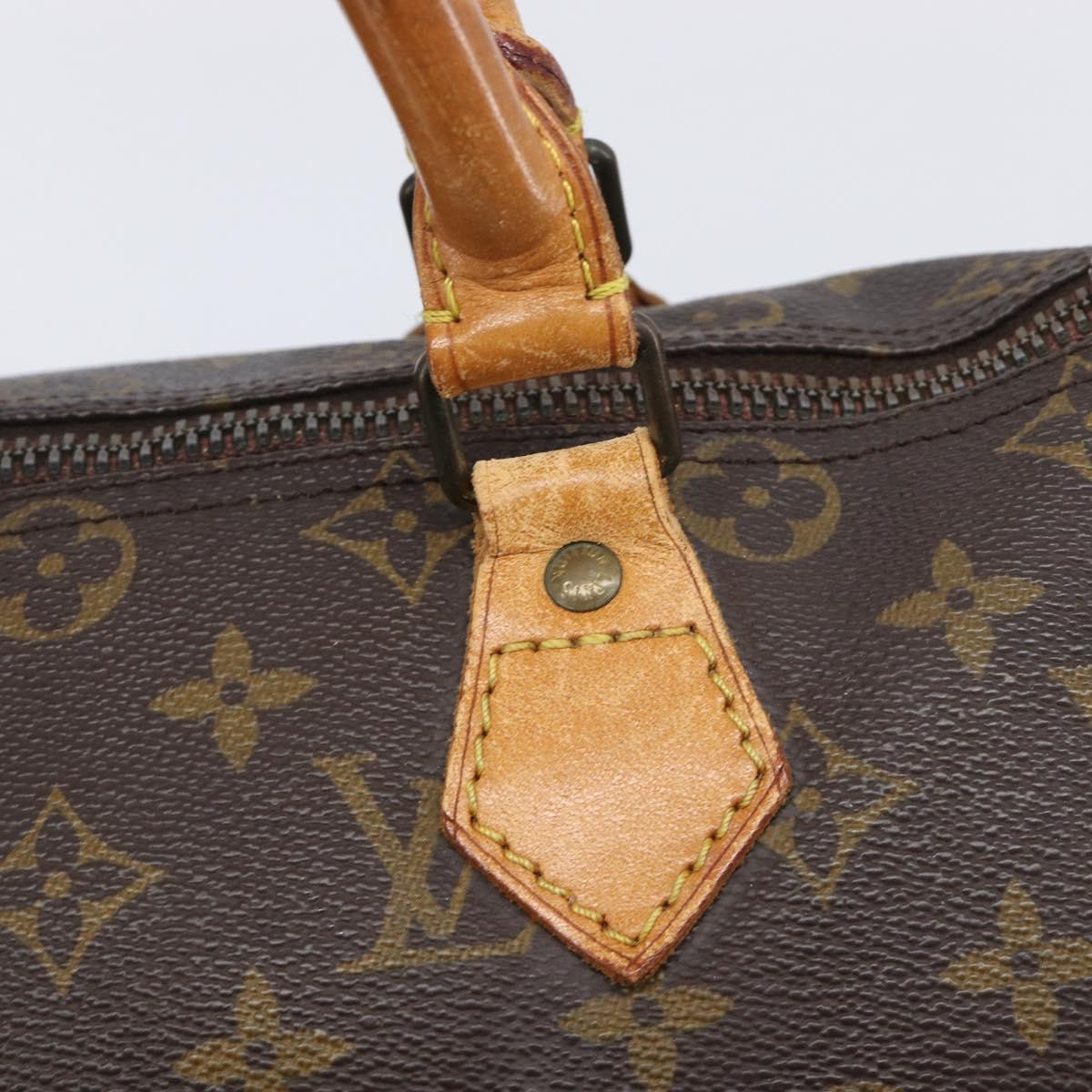 LOUIS VUITTON Monogram Speedy 30 Hand Bag M41526 LV Auth 207320