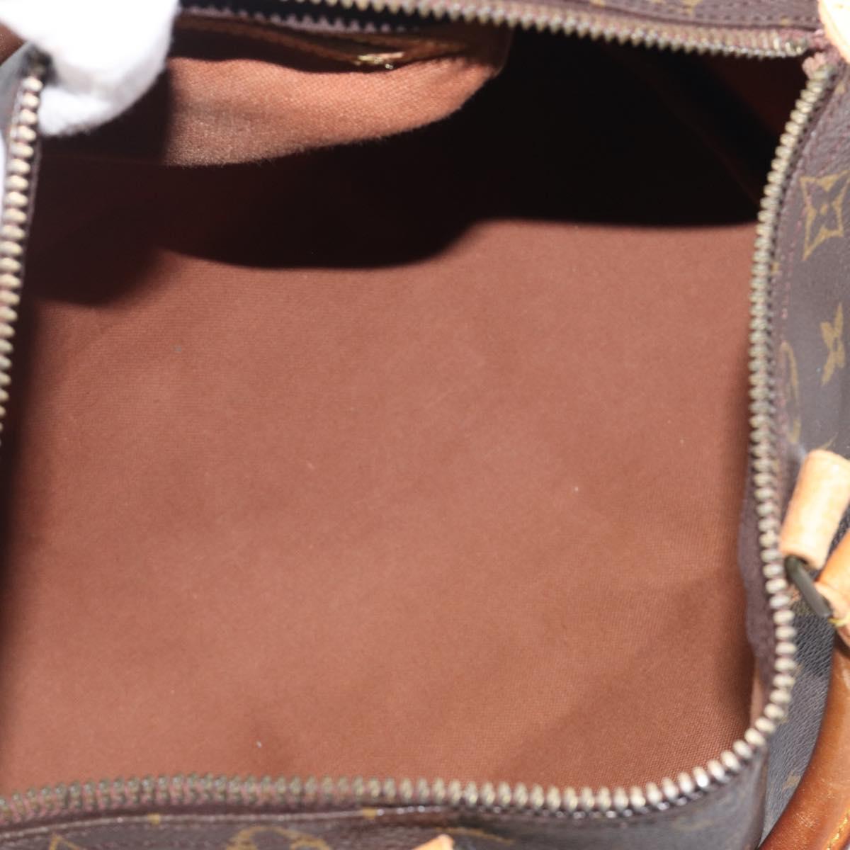 LOUIS VUITTON Monogram Speedy 30 Hand Bag M41526 LV Auth 207320
