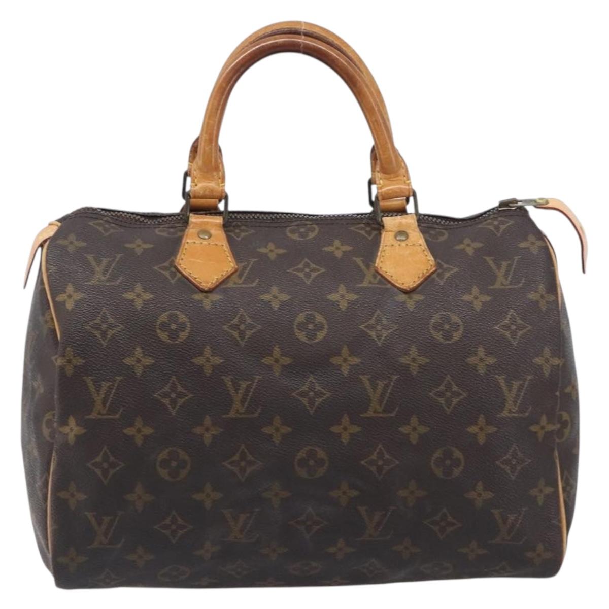 LOUIS VUITTON Monogram Speedy 30 Hand Bag M41526 LV Auth 207320
