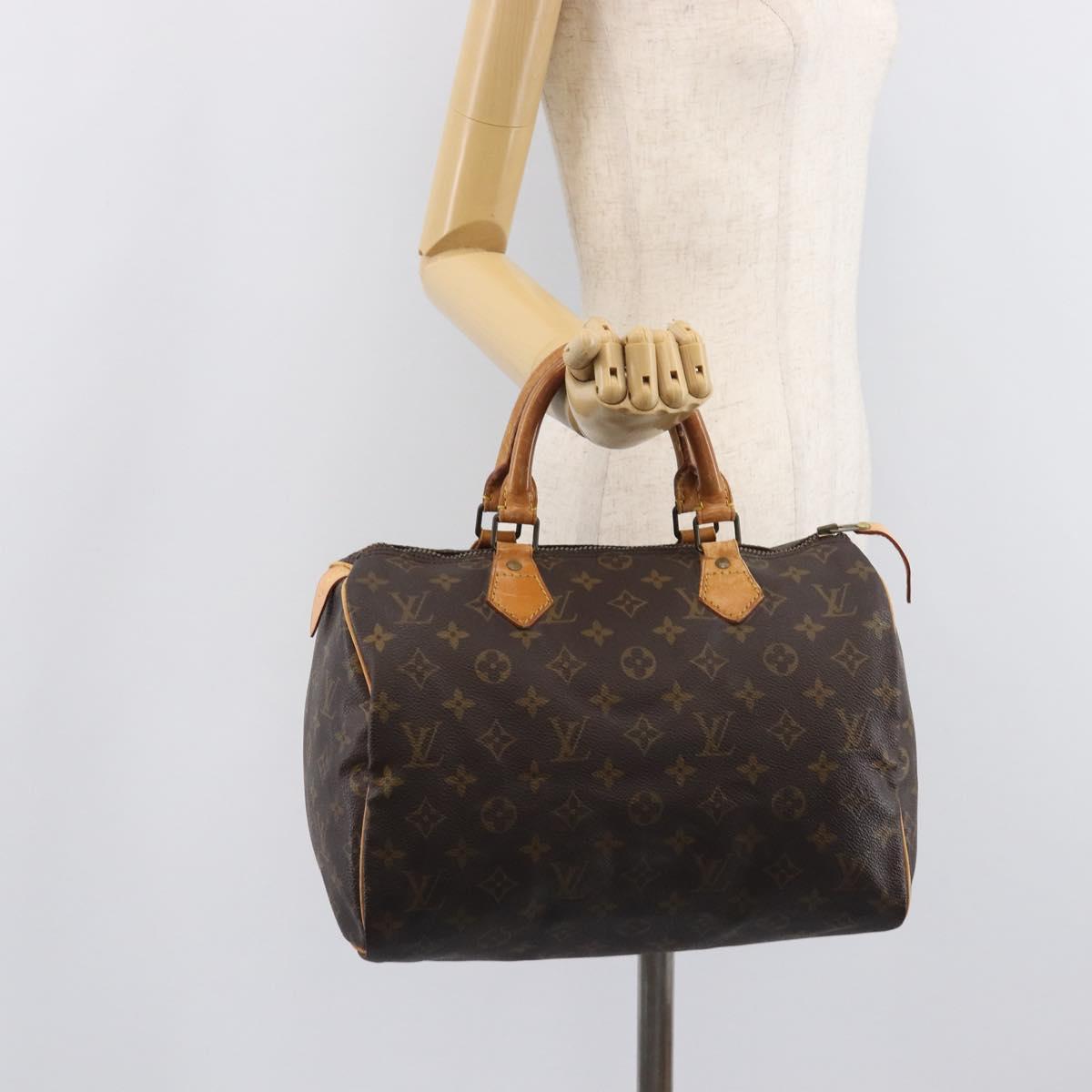 LOUIS VUITTON Monogram Speedy 30 Hand Bag M41526 LV Auth 207320