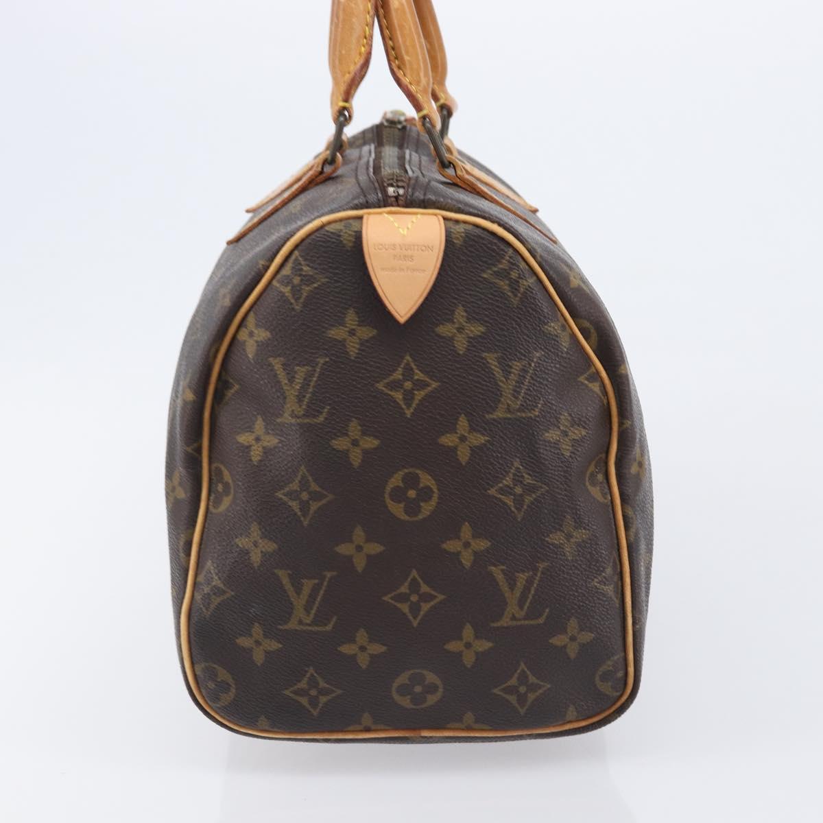 LOUIS VUITTON Monogram Speedy 30 Hand Bag M41526 LV Auth 207320