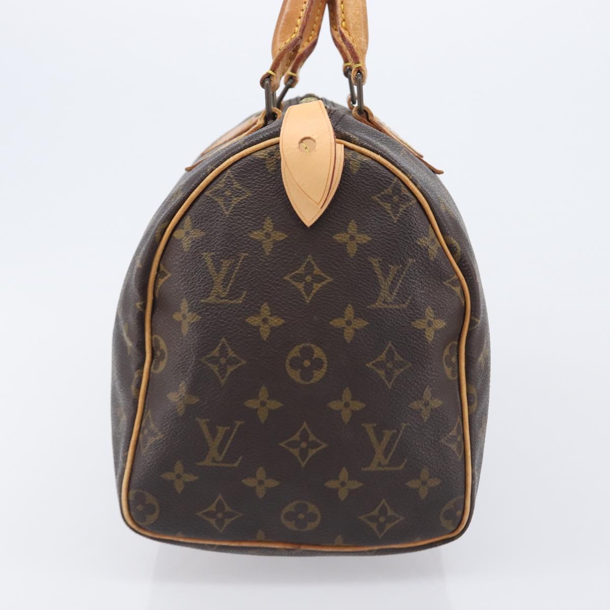 LOUIS VUITTON Monogram Speedy 30 Hand Bag M41526 LV Auth 207320