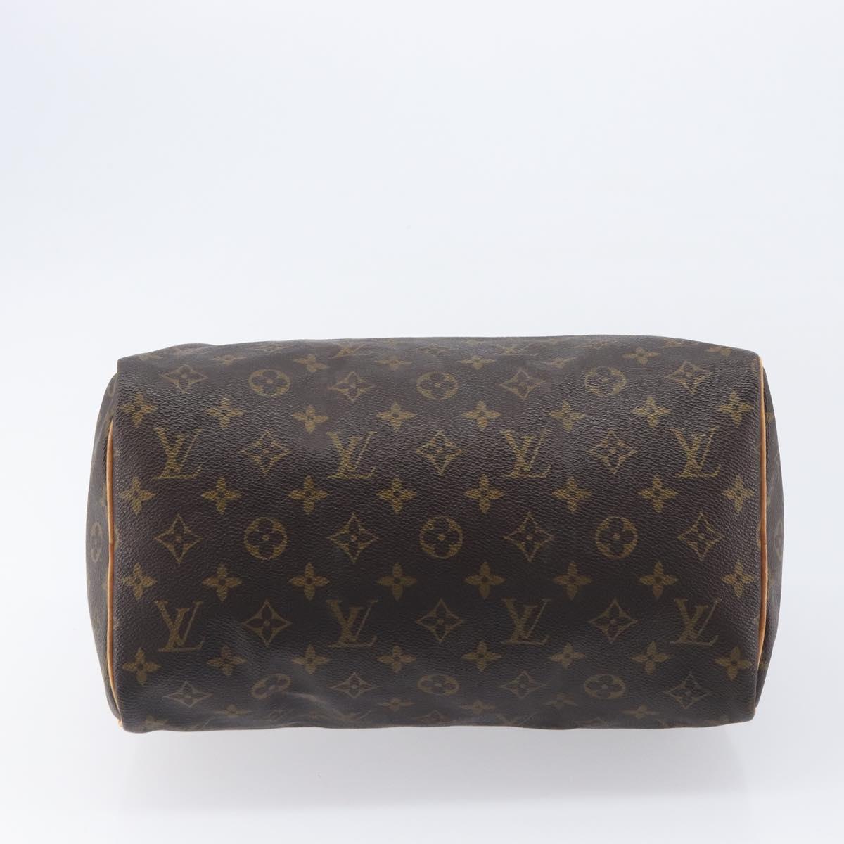 LOUIS VUITTON Monogram Speedy 30 Hand Bag M41526 LV Auth 207320
